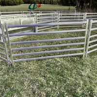 Panneaux de clôture portables en acier galvanisé à chaud pour enclos d'animaux de ferme, enclos pour bétail, enclos pour chèvres et moutons