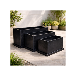 Pots de jardin de bonne qualité, grands pots à fleurs en fibre de verre, nouveau modèle, pots de jardin pour intérieur/extérieur, écologiques - Product Image 1