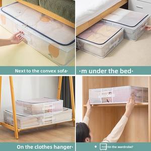 Caja de Almacenamiento Moderna para Debajo de la Cama, Organizador de Ropa y Edredones a Prueba de Humedad y Moho, Bolsa con Cierre, Ideal para Mudanzas, Hecha de Plástico - Product Image 4