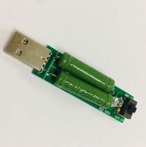 ตัวต้านทานโหลดกระแสไฟฟ้าแบบดิจิตอลขนาดเล็กพอร์ต USB 2A/1A พร้อมสวิตช์1A ไฟ <span class=keywords><strong>LED</strong></span> สีเขียว/2A - Product Image 2