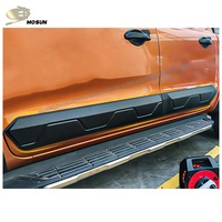 Revêtement de corps ABS couvercle de porte latérale en plastique noir mat moulure latérale pour FORD RANGER T6 T7 T8 2012-2021