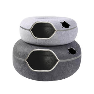 Vendita calda graziosa casa-uso a forma di ciambella caverna letto gatto, a prezzi accessibili, pratico, portatile e facile da pulire - Product Image 1