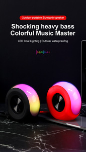 Haut-parleur Bluetooth portable LED RGB avec cordon, fonction TWS pour soirées en extérieur, qualité sonore exceptionnelle, haut-parleur sans fil - Product Image 4