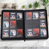 Classeur de cartes à collectionner en TPU à 12 pochettes avec logo personnalisé, album transparent à chargement latéral pour cartes de sport, protection multi-tailles