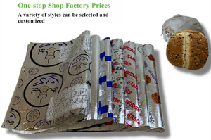 Tùy chỉnh in thịt bò bọc tổ ong bao bì thực phẩm hai mặt tấm bánh sandwich nhôm lá Burger gói thực phẩm cấp giấy - Product Image 2