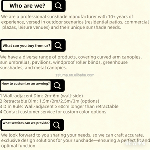 Luifel Type B06 Groothandel Zonnescherm Schuifdak Terras Luifel Pergola Tuin Full Cassette Luifel - Product Image 4