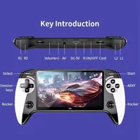Consola de Juegos Retro X9 de 5.5 Pulgadas HD, Consola de Juegos Portátil, Reproductor de Juegos Portátil, Mini Consola de Juegos Retro