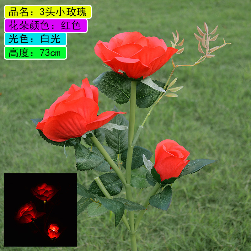 3 new roses red