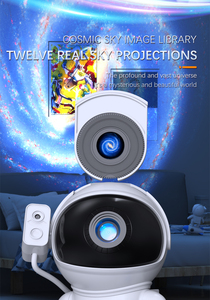 Bolong 360 lampe de Projection <span class=keywords><strong>astronaute</strong></span> rotative multicolore veilleuse intelligente projecteur de galaxie pour chambre projecteur de lumière du ciel - Product Image 3