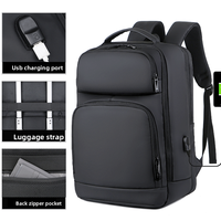 Nouveau sac à dos de voyage pour ordinateur portable pour hommes, étanche, extensible, grande capacité, avec chargement USB, pour les voyages d'affaires professionnels