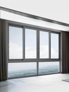 Finestra Scorrevole in Alluminio a 6 Binari <span class=keywords><strong>Serie</strong></span> Ultra Sottile, Design Postmoderno, Isolamento Acustico, Vetro Cavo, Direttamente dalla Fabbrica - Product Image 5