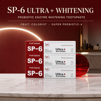Dentifrice blanchissant probiotique SP-6 pour dents sensibles, saveur menthe, élimine les taches jaunes et la décoloration