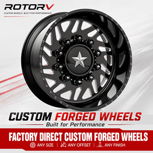 Jantes forgées sur mesure American Force 6H02 <span class=keywords><strong>SIEGE</strong></span> SD 15-26 pouces 8x210 8x165.1 pour GMC Sierra 3500HD Chevy Express 3500 Truck - Product Image 1