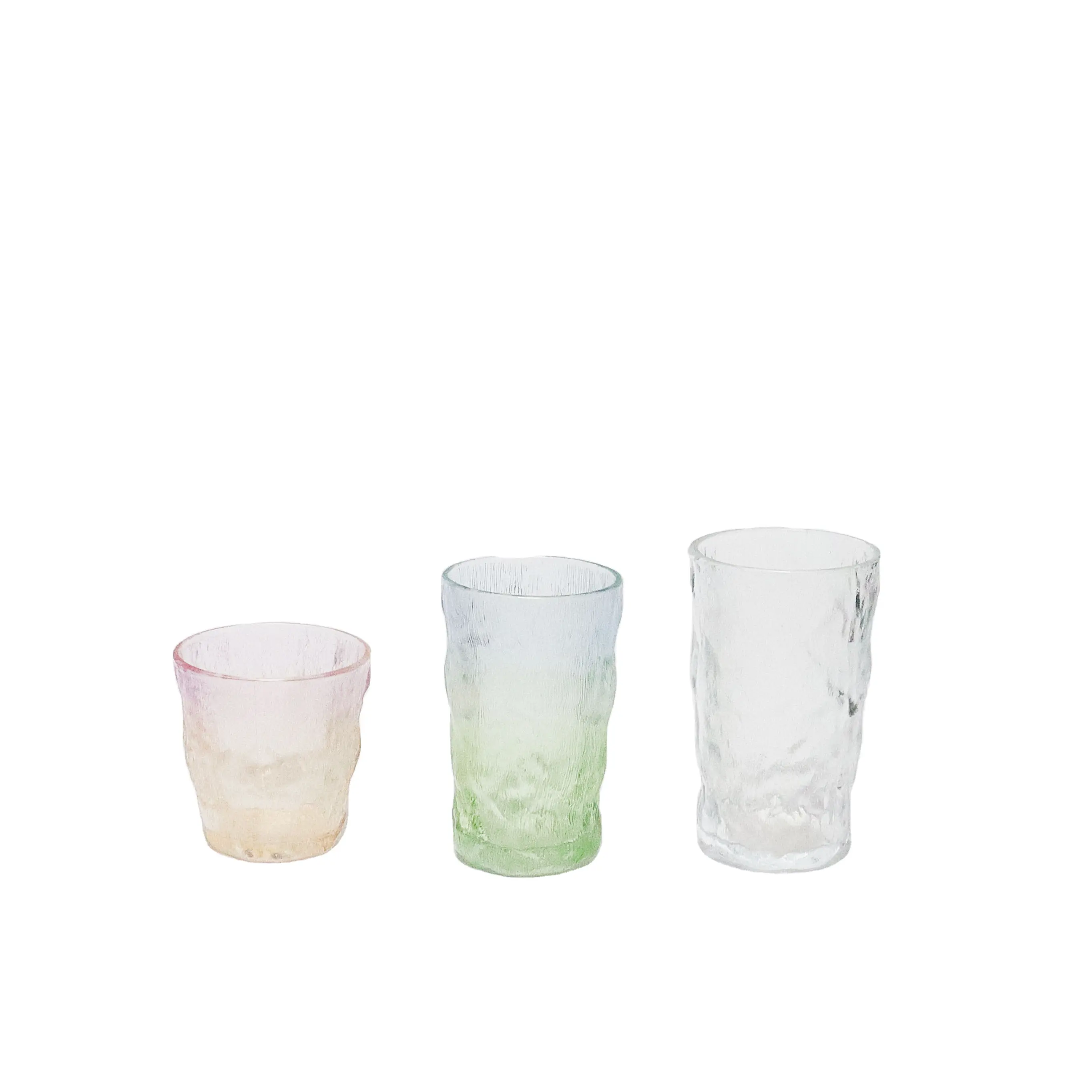 재미있는 빙하 컵 그라디언트 유리 컵 두꺼운 유리 잔 마시는 컵 콜라 유리