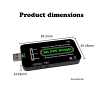 Precio de fábrica 5g Cpe Dongle con ranura Sim Mini enrutador portátil para viajes en coche 5G Dongle Usb