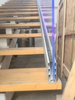 Rahmenlose Glas balustraden Handläufe mit Aluminium-U-Kanal größen Profil aus extrudiertem Aluminium für Treppen geländer mit Balkon deck