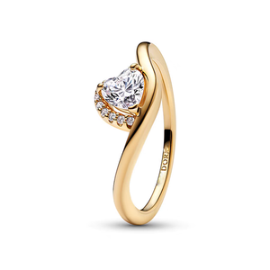 Anillo de Compromiso de Lujo CANNER, Fila Única, Plata de Ley S925, Moderno, con Diamante Ojo de Caballo, Ópalo en Forma de Gota de Agua, Regalo de Aniversario Dorado - Product Image 4