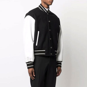 Fabricant OEM, vestes varsity de haute qualité en tissu, design personnalisé en couleur, pour la vente en gros, logo personnalisé, vestes varsity pour hommes. - Product Image 1
