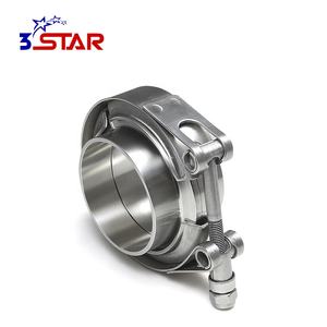 Klem <span class=keywords><strong>V</strong></span>-<span class=keywords><strong>Band</strong></span> Knalpot Baja Tahan Karat Ss304 Ukuran 3 Inci Berbagai Ukuran Dengan Flange Klem Selang - Product Image 5