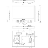 Monitor de Transmisión Multicámara SEETEC ATEM156S de 15.6 Pulgadas 3G-SDI para Full HD 1920x1080 con Panel IPS Retroiluminado por LED