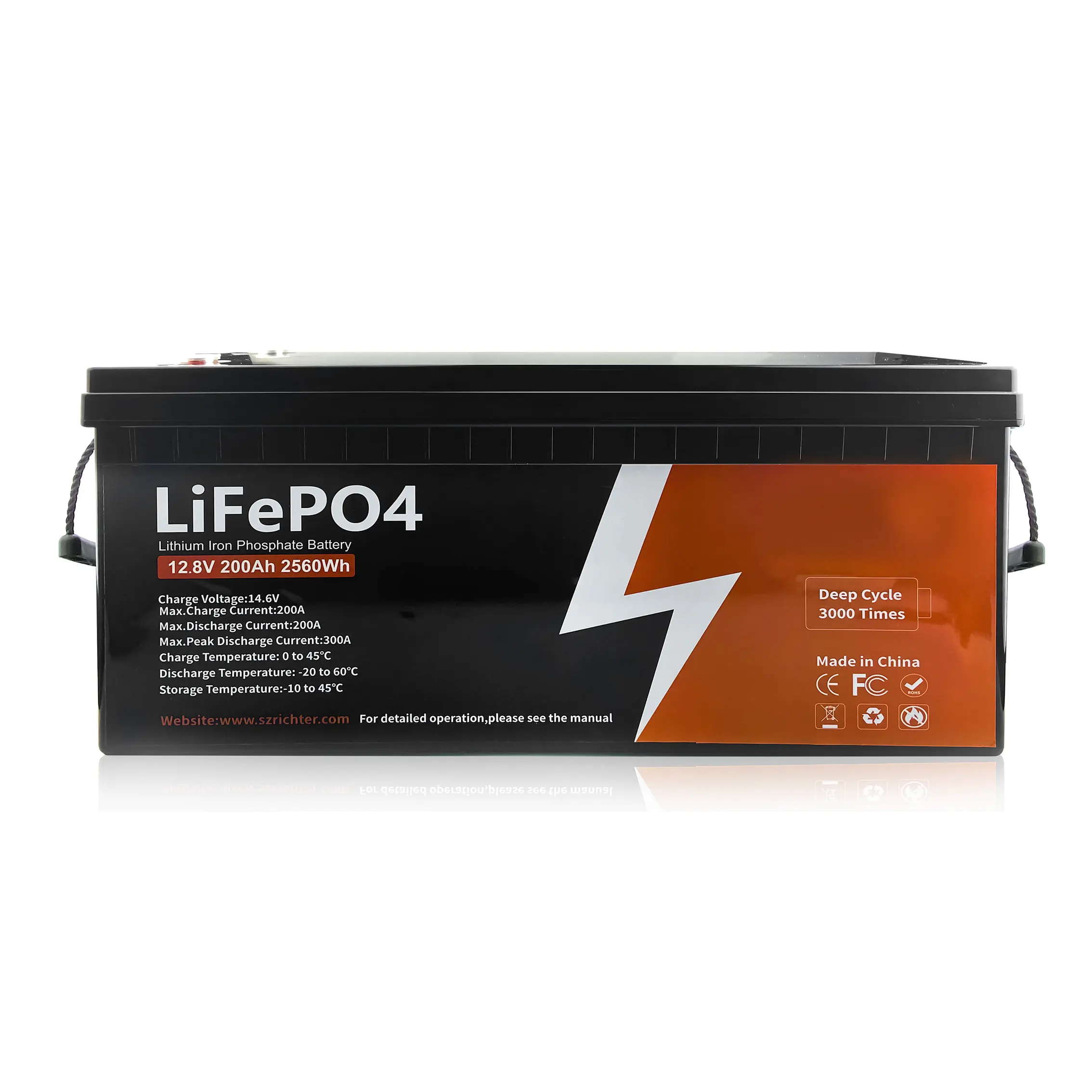 Good lifepo4 battery 12.8V 25.6V 200Ah Motorhome Trolling Motor LFP cells lead acid batteries replacement 100Ah 300Ah capacity