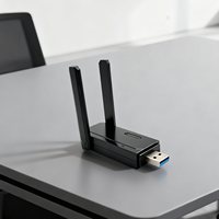 Adaptateur réseau sans fil externe WiFi 6 USB 3.0 double bande 1800 Mbps sans pilote pour ordinateur portable Windows 10/11