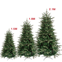 Ensemble de boules de Noël artificielles automatiques de 210 cm, sapin de Noël artificiel de 180 cm pour la maison