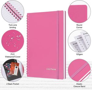 New Arrivals Agenda Daily A5 <b>Diary</b> Custom Printing Organizer Binder Paper Hardcover Leather Journal Planner Gift - Product Image 3