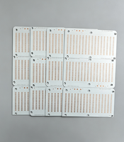 Carte de circuit imprimé (MCPCB) en aluminium à 3 panneaux LED personnalisée OEM, épaisseur de la carte 1,2 mm, cuivre gravé 35 μm pour éclairage LED, compatible avec les fichiers Gerber