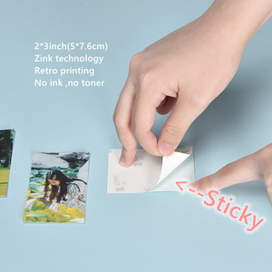 Papier autocollant ZINK MT53 en lot de 20 feuilles pour mini-imprimantes de poche 3 pouces – Recharge de papier <span class=keywords><strong>photo</strong></span> auto-adhésif - Product Image 6