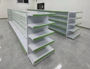 Étagères de supermarché robustes à double face, présentoirs métalliques perforés, installation rapide pour magasins de détail - Product Image 6