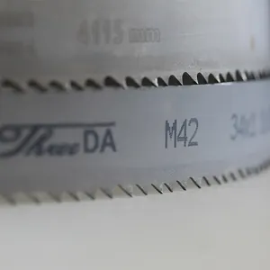 Lâmina de serra para metal m42 0.60mm, lâminas de serra de metal bimetal de aço de alta velocidade para corte, lâmina de serra de liga de aço