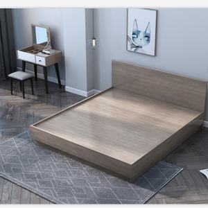 Lit double king size de luxe en bois fonctionnel avec tiroirs de rangement en mélamine et tête de lit – Mobilier de chambre moderne - Product Image 5