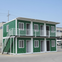 Villa de luxe modulaire préfabriquée, dortoir, bureau, maison mobile en acier durable, extensible, conteneur pour atelier