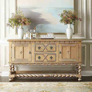 AIYI Français vintage salon buffet <span class=keywords><strong>casier</strong></span> de rangement armoire à bacs Décoratifs Buffets Armoires - Product Image 4
