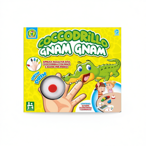 Jeu de société Coccodrillo Gnam Gnam pour 2 à 4 joueurs, à partir de 3 ans, jeu de doigts crocodile coloré - Product Image 2