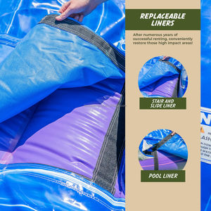 Castillo Inflable Comercial <span class=keywords><strong>de</strong></span> PVC, Tobogán Acuático Inflable para Adultos y Niños, Fácil <span class=keywords><strong>de</strong></span> Instalar, Tamaño Personalizado - Product Image 6