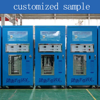 Máquina Expendedora de Agua Fría para Exteriores, SDK Personalizable, Estación de Agua Purificada por Ósmosis Inversa, Pago con Tarjeta de Crédito/Código QR, Sanitización UV, 24/7