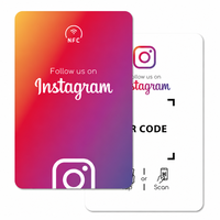 CR80 QR-Code Programmierbare NFC-Karte mit NTAG213-Chip für Google/Instagram/Facebook/WhatsApp/Trustpilot/Tripadvisor/TikTok Bewertungen