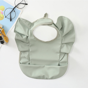 Babero de Bebé Personalizado Impermeable de PU, Impreso con Logotipos. Vestido de Protección Antideslizante para Pintura de Guardería - Product Image 5