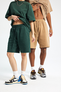 Shorts sportivi in cotone Terry francese con ricamo personalizzato 100% cotone Casual da uomo Sport corto Vintage corto corto - Product Image 4