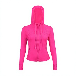 Ensemble trois pièces respirant pour femme : veste à capuche, gilet en Y et short, anti-plis, couleur unie, avec fermeture éclair dorée - Product Image 2