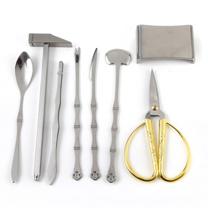 Usine en gros 8 pièces en acier inoxydable fruits de mer outil <span class=keywords><strong>crabe</strong></span> ciseaux cuillère couteau pince marteau cuisine Gadget personnalisé paquet RTS - Product Image 6