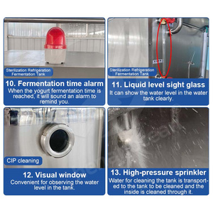 Đại Dương Dê Sữa Quá Trình Nhà Máy Sữa Chua Làm Máy Pasteurizer Sữa Chua Dây Chuyền Sản Xuất - Product Image 6