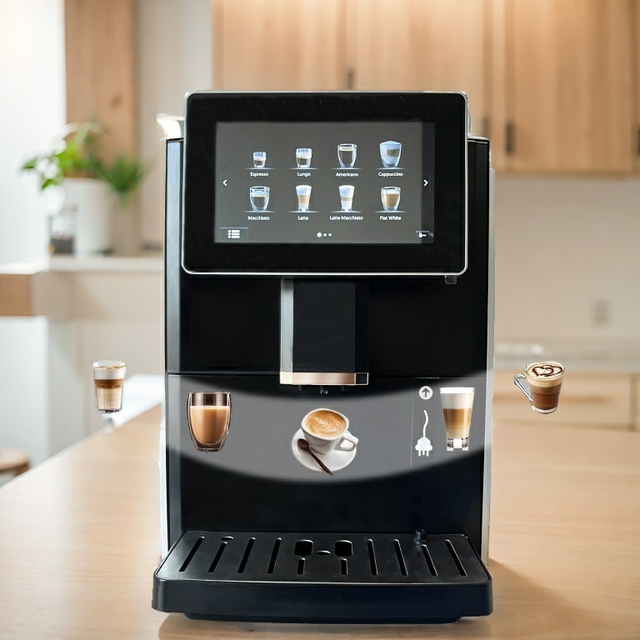 Professional IOT Technology Coffee Machine Fully-Automatic Stainless Steel Espresso Electric Coffee Maker Machine
