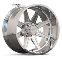 Jantes personnalisées Fanxi noires usinées 20x10 22x10 8x6.5 pour Ram 2500 22x12 24x12 26x12 8x180 pour Chevy GMC Denali avec enjoliveurs flottants