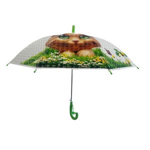 Parapluie droit personnalisé à impression numérique animale, léger, ouverture manuelle, fibre de verre, pour affaires et voyages - Product Image 4
