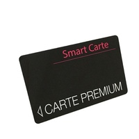 Échantillons Gratuits Impression Personnalisée pour Cartes PVC Noires Prépayées Étanche NTAG213 RFID 13.56MHz pour Adhésions et Hôtels avec Logo