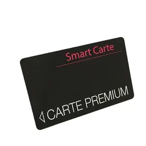 بطاقات أسود CPU NTAG 213 مخصصة مدفوعة مسبقًا بطاقات هدايا PVC مع شعار