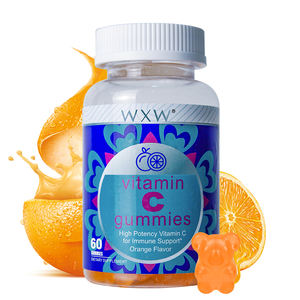 Gomitas de vitamina C con sabor a naranja de alta absorción, extracto de vitamina C y sodio, compatible con los niveles de energía para gomitas adultas - Product Image 1